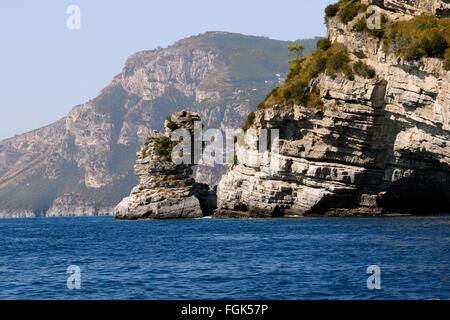 Blick auf die Küste von capri Stockfoto