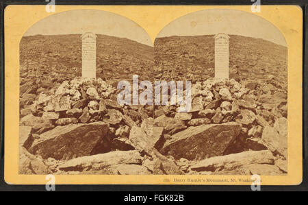 Harry Hunter Denkmal, Mt. Washington, Gebrüder Kilburn 2 Stockfoto