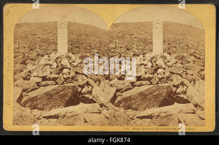 Harry Hunter Denkmal, Mt. Washington, Gebrüder Kilburn Stockfoto