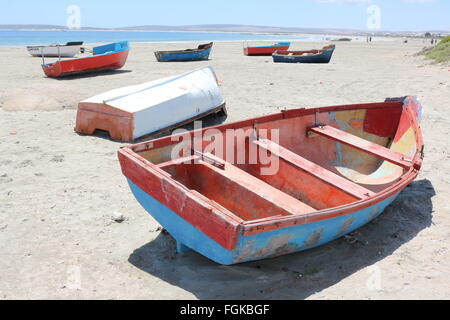 Fischen und Hummer Boote, Paternoster, Western Cape, Südafrika Stockfoto