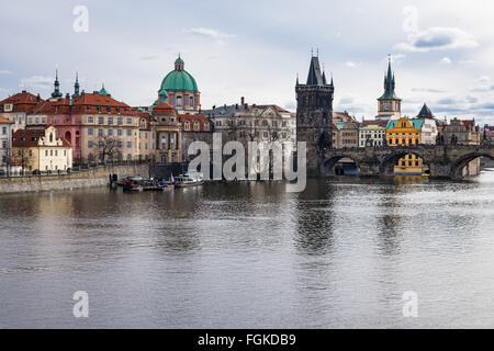 Ansicht nach Prag (Tschechische Republik) Stockfoto