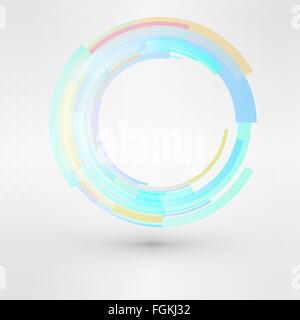Kreis geloopt abstrakte Vektor-Logo-Design-Vorlage. Business-Technologie-Symbol.  Zyklus Zeichen Symbol Abbildung Stock Vektor