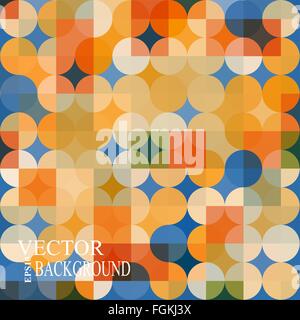 farbigen Kreis nahtlose Muster 10 Eps-Vektor-illustration Stock Vektor