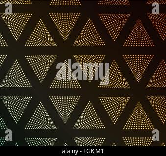Grunge nahtlose Muster mit goldenen Dreiecke 10 Eps-Vektor-illustration Stock Vektor