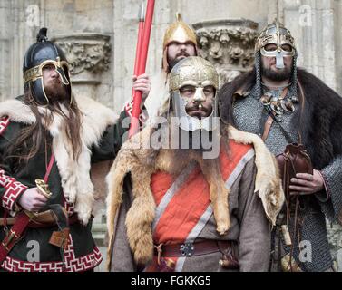 Krieger auf dem Jorvik Viking Festival - York 2016 Stockfoto