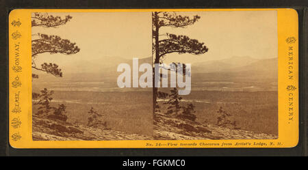 Blick Richtung Chocorua von des Künstlers Ledge, N.H von Pease, N. W. (Nathan W.), 1836-1918 Stockfoto