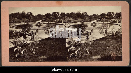 Die Esplanade, Central Park, aus Robert N. Dennis Sammlung von stereoskopischen Ansichten Stockfoto