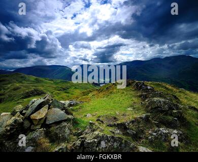 Hartsop Dood, Fairfeild Gipfeltreffen vom Ort fiel Stockfoto