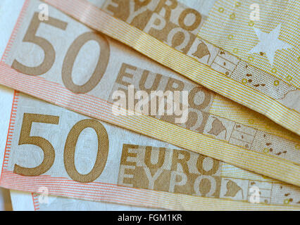 Euro-Währung-Nahaufnahme Stockfoto