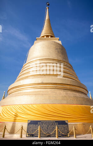 Der Golden Mount (Wat Saket) - eine goldene Stupa in Bangkok, Thailand Stockfoto