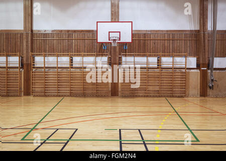 Retro-Basketballplatz Stockfoto