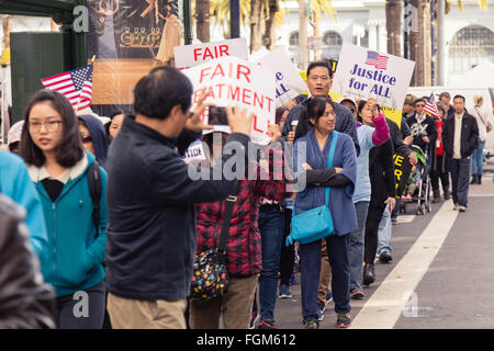 San Francisco, USA. 20. Februar 2016. Gerechtigkeit für alle Ehre: Alexander Zhu/Alamy Live-Nachrichten Stockfoto