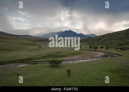 Drakensberg Amphitheater in Südafrika Stockfoto