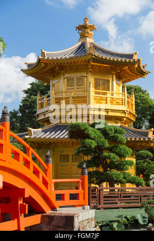 Pagode in Nan Lian Garden zu Nonnenkloster Chi Lin, Diamond Hill, Kowloon, Hong Kong Stockfoto