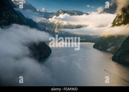 Saletalm, Königssee, Berchtesgaden-Nationalpark, Berchtesgadener Land, obere Bayern, Bayern, Deutschland Stockfoto