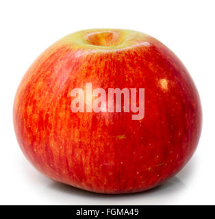 isoliert, Apfel, Obst, Lebensmittel, weiß, auf Hintergrund, frische, Ernährung, Objekt, gesund, grün, Stiel, Farbe, Reifen, roten, Stockfoto