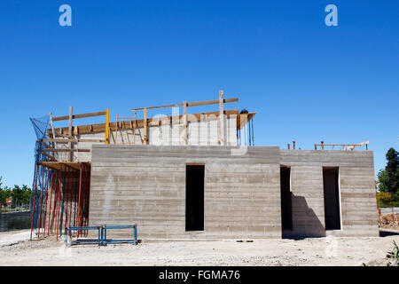 Baustelle eines Gebäudes Stockfoto