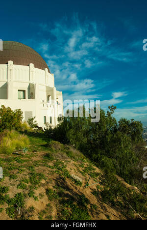 Griffith Observatory im Griffith Park, Los Angeles Kalifornien, eine schöne Seite Stockfoto