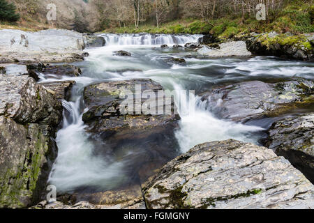 Wasserfälle in der Rheidol Tal, Ceredigion, Wales Stockfoto