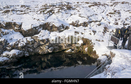 schöne Island im winter Stockfoto