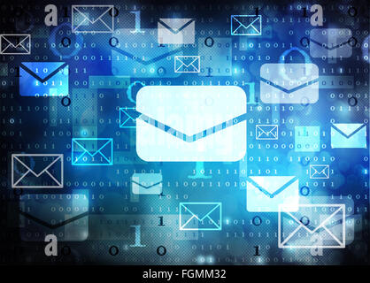 e-Mail-abstrakten Hintergrund Stockfoto
