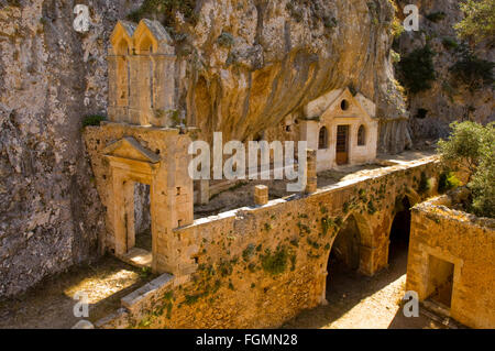 Griechenland, Kreta, Bei Chania, Akrotiri-Halbinsel, Das Verlassene Kloster Katholikou. Stockfoto