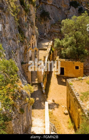 Griechenland, Kreta, Bei Chania, Akrotiri-Halbinsel, Das Verlassene Kloster Katholikou. Stockfoto