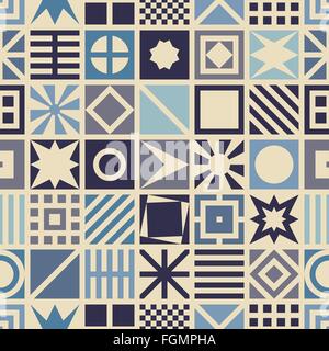 Quadratische Musterdesign. Stock Vektor