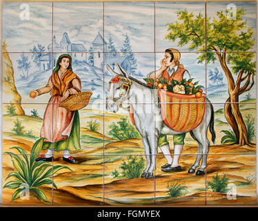 Triana Keramik - traditionelle Szene, Sevilla, Region von Andalusien, Spanien, Europa Stockfoto