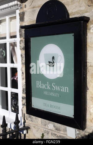 Melden Sie außen The Black Swan Hotel Helmsley, North yorkshire Stockfoto