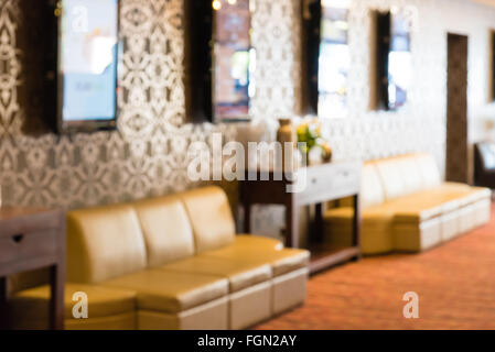 Abstrakte Hotel lobby der Hintergrund jedoch unscharf Stockfoto