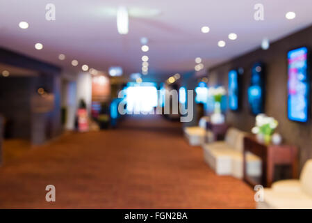 Abstrakte Hotel lobby der Hintergrund jedoch unscharf Stockfoto