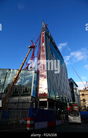 Krane auf Victoria Kreis Baustelle, Victoria, London, England UK Stockfoto