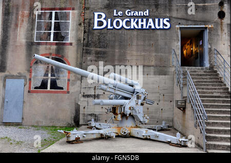 Le Grand Blockhaus, Deutsch PDT, Poche de Saint-Nazaire, Batz-Sur-Mer, Atlantikwall, WW II, Loire-Atlantique, Pays de Loire, Frankreich Stockfoto