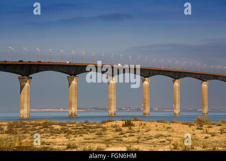 Brücke von La Rochelle, Ile de Ré, Charente-Maritime-Frankreich Stockfoto