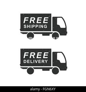 Lieferung und Versand LKW Stock Vektor