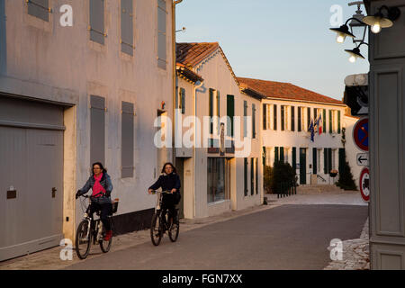 Leben auf der Straße Ile de Ré-Charente-Maritime-Frankreich Stockfoto