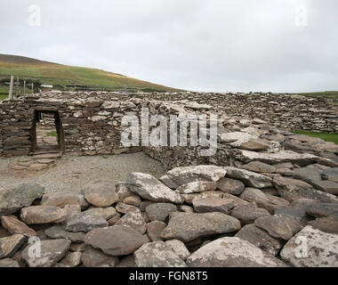 Dunbeg Fort, einem Eisenzeit Promontory Fort auf dem Slea Head Drive, Halbinsel Dingle, County Kerry, Irland. Stockfoto