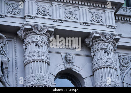 Eintrag Gesicht von Ellicott Gebäude in der Innenstadt von Buffalo NY Stockfoto