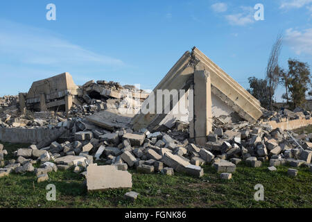 Barzanke in Irakisch-Kurdistan - 02.11.2016 - Irak / Irakisch-Kurdistan / Barzanke - Barzanke sieht eher aus wie eine archäologische s Stockfoto