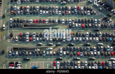 Parkdeck, center Einkaufszentrum Centro, größte Einkaufs- und Freizeitzentrum Europas, Oberhausen, Ruhrgebiet Stockfoto