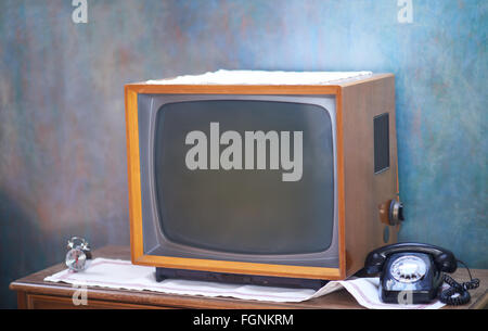 Retro-tv Stockfoto