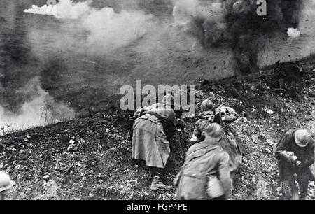 Schlacht von Verdun 1916 - Angriff Stockfoto