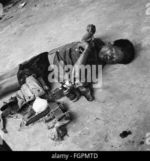 Vietnamkrieg, Terroranschlag der Roten Khmer gegen die Hauptstadt Phnom Penh, Opfer, 7.10.1972, zusätzliche-Rechte-Clearences-nicht verfügbar Stockfoto