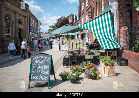 Markttag in Beccles, Suffolk Stockfoto