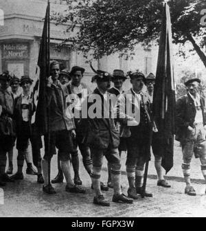 Nationalsozialismus, Organisationen, Sturmabteilung (SA), München SA auf der Parteiversammlung in Weimar, 1926, Zusatzrechte-Clearences-nicht vorhanden Stockfoto