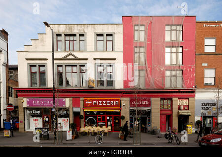 Manchester, UK - 16. Februar 2016: Stevenson Platz steht im Zentrum des nördlichen Viertel von Manchester aber scheint immer noch Relati Stockfoto