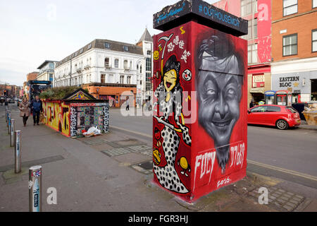 Manchester, UK - 16. Februar 2016: Stevenson Platz liegt im Herzen des nördlichen Viertel von Manchester Stockfoto