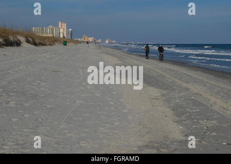 Fahrrad entlang der Küste Myrtle Beach, South Carolina, USA Stockfoto