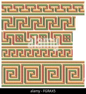 Griechisch-römische nahtlose Mosaike Stock Vektor